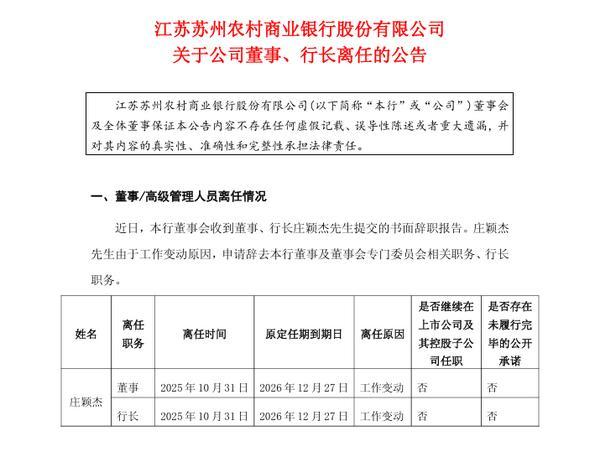 南方医科大学南方医院黄牛号贩子票贩子代网上预约代挂号电话苏州农商银行:行长庄颖杰因工作变动辞任 聘任王亮担任行长