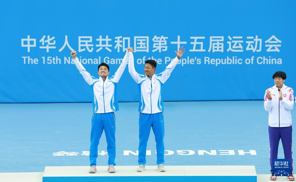 全运会丨网球——男单决赛：吴易昺夺冠