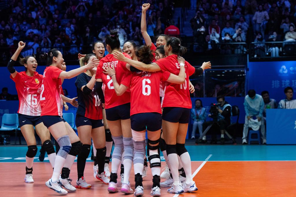 全运会｜江苏队第二次夺得全运会女排成年组冠军