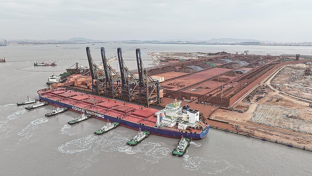 莆田罗屿港迎来第50艘40万吨级巨轮