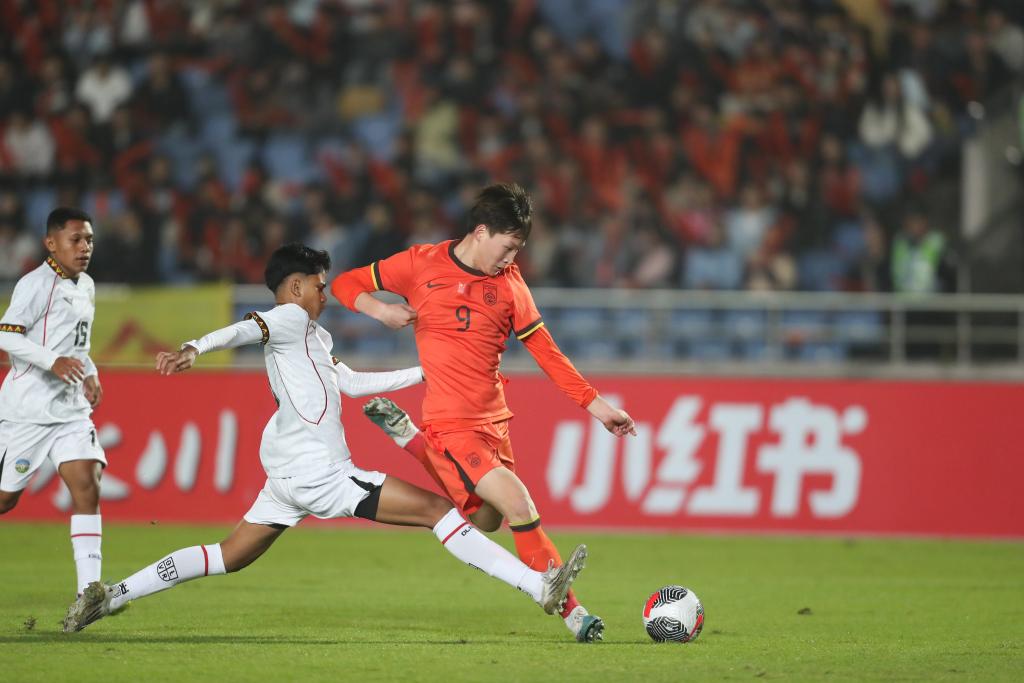 U17亚洲杯预选赛中国队14:0狂胜东帝汶队