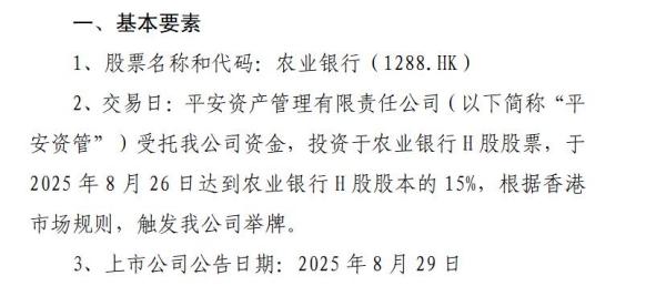 
南京各大医院黄牛挂号电话平安人寿四度举牌农行H股 2025年险资举牌创近十年新高