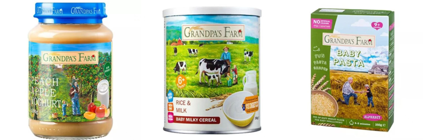 爷爷的农场2018年推出的产品 图片来源：微信公众号“爷爷的农场GrandpaFarm” 