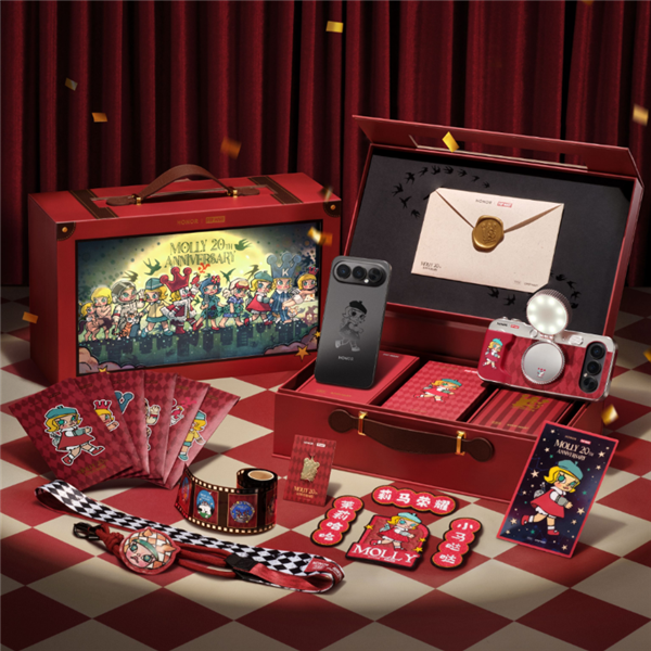 荣耀500 Pro MOLLY 20周年限定版上架预约：行业首款潮玩手机 联名天花板