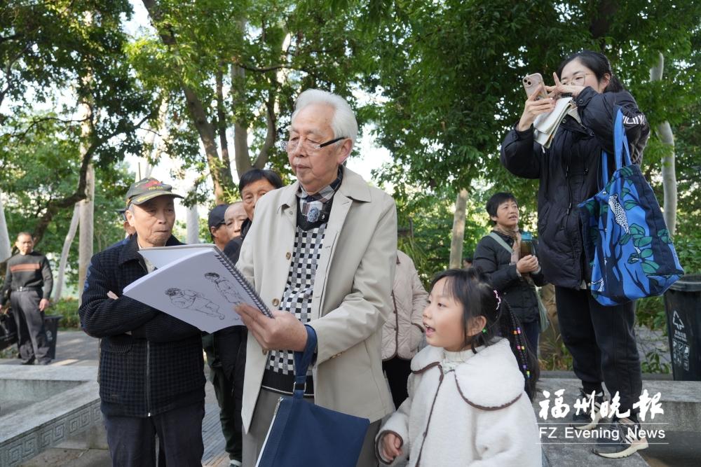 福州​70多岁“速写爷爷”的小红书火了