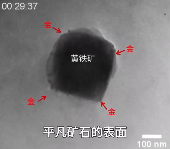 黄金在矿石表面静静生长 我国首次发现纳米黄金形成过程
