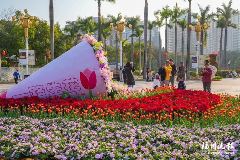 温泉公园万盆郁金香等你赏