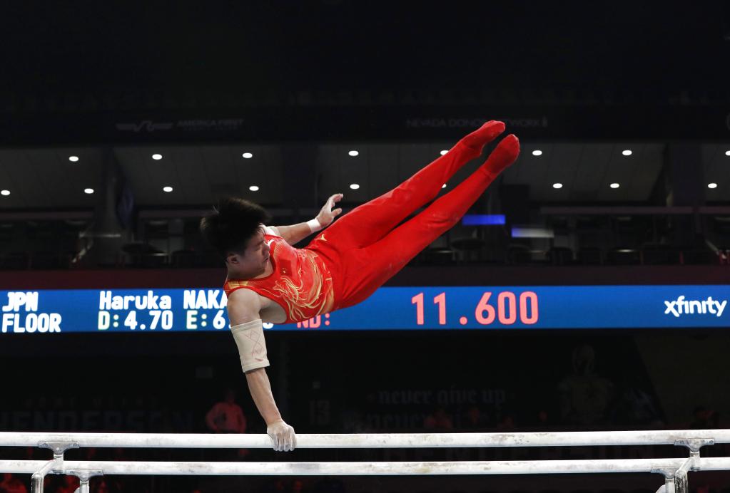 中国队夺得“美国杯”体操混合团体赛冠军