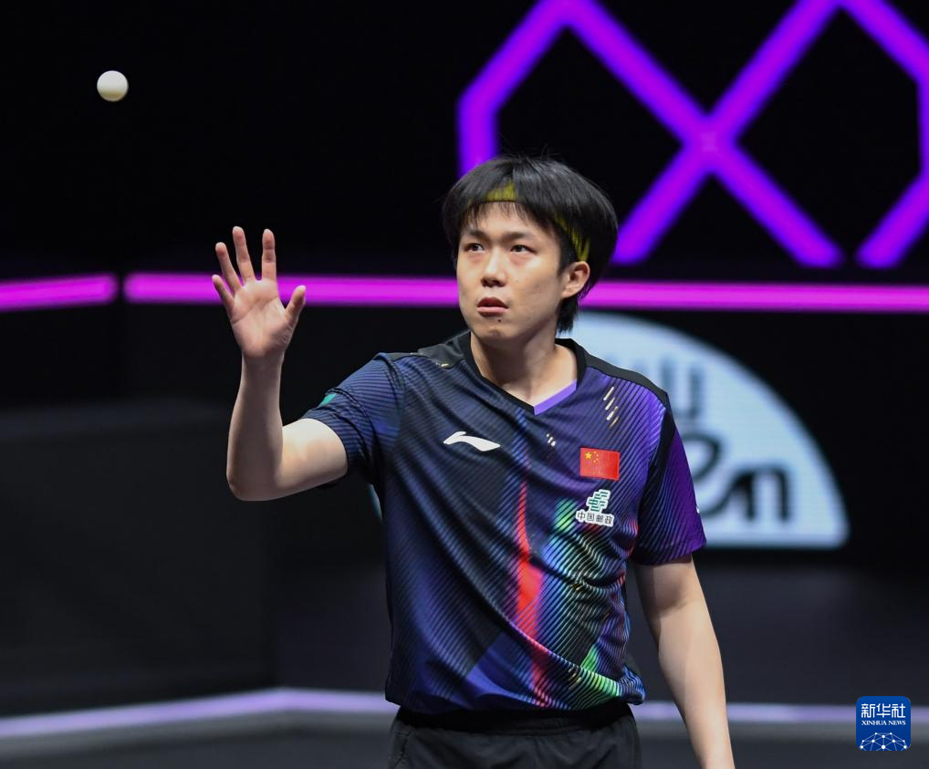 乒乓球——WTT重庆冠军赛：王楚钦晋级八强