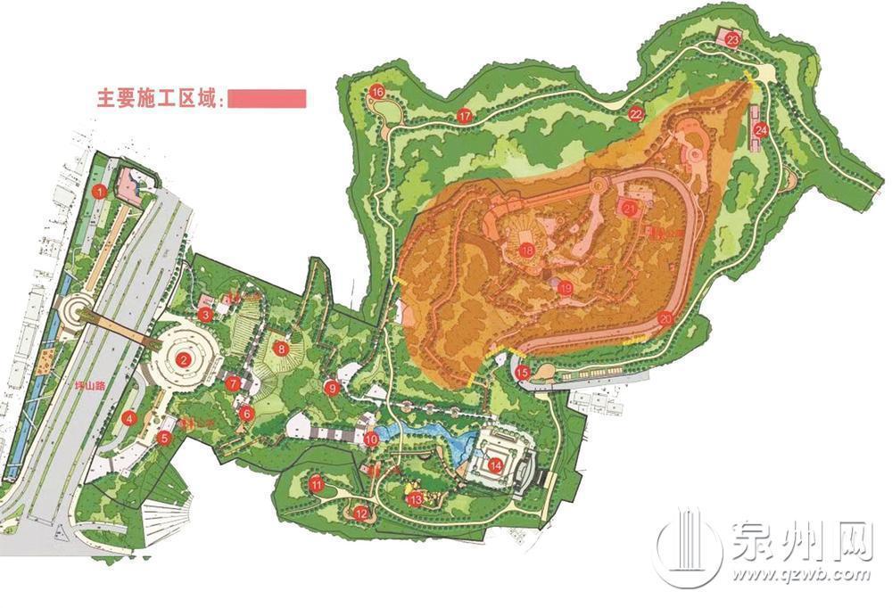 3月18日至9月13日大坪山“郑成功雕像”景点开展修复提升