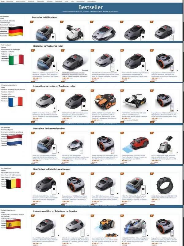 
浙江省肿瘤医院陶开义曾剑张英丽张喜平陈鲁张英丽黄牛挂号电话畅销海外！MOVA割草机器人登顶亚马逊多国Best Sellers榜首