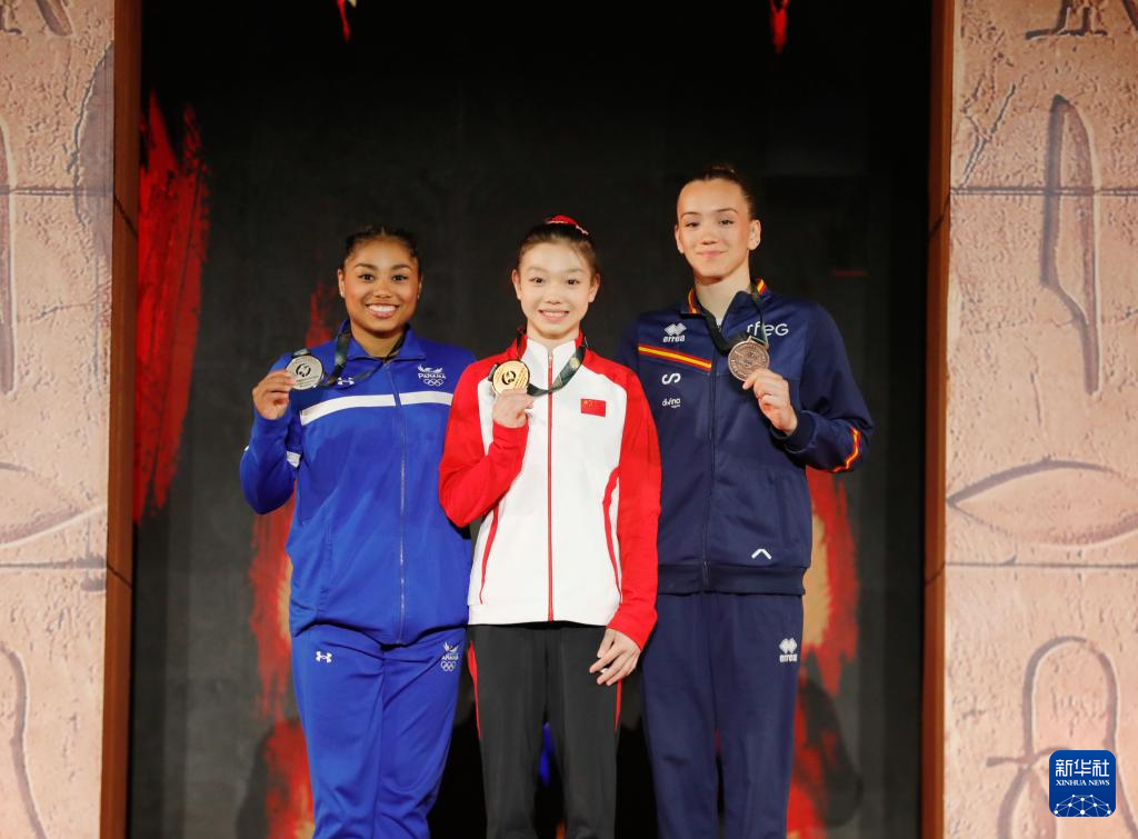 体操世界杯开罗站｜柯沁沁获女子自由操冠军