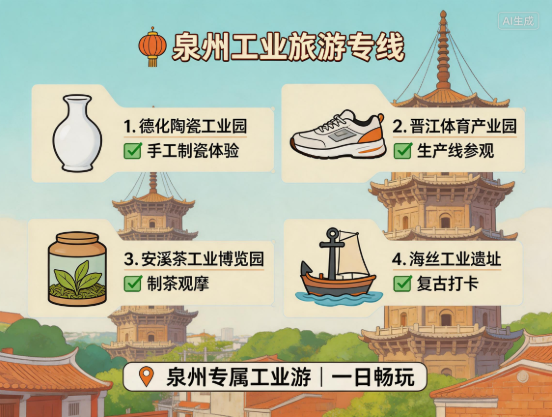 泉州入选首批省工业文旅融合发展项目及工业旅游推荐线路 数量居全省首位