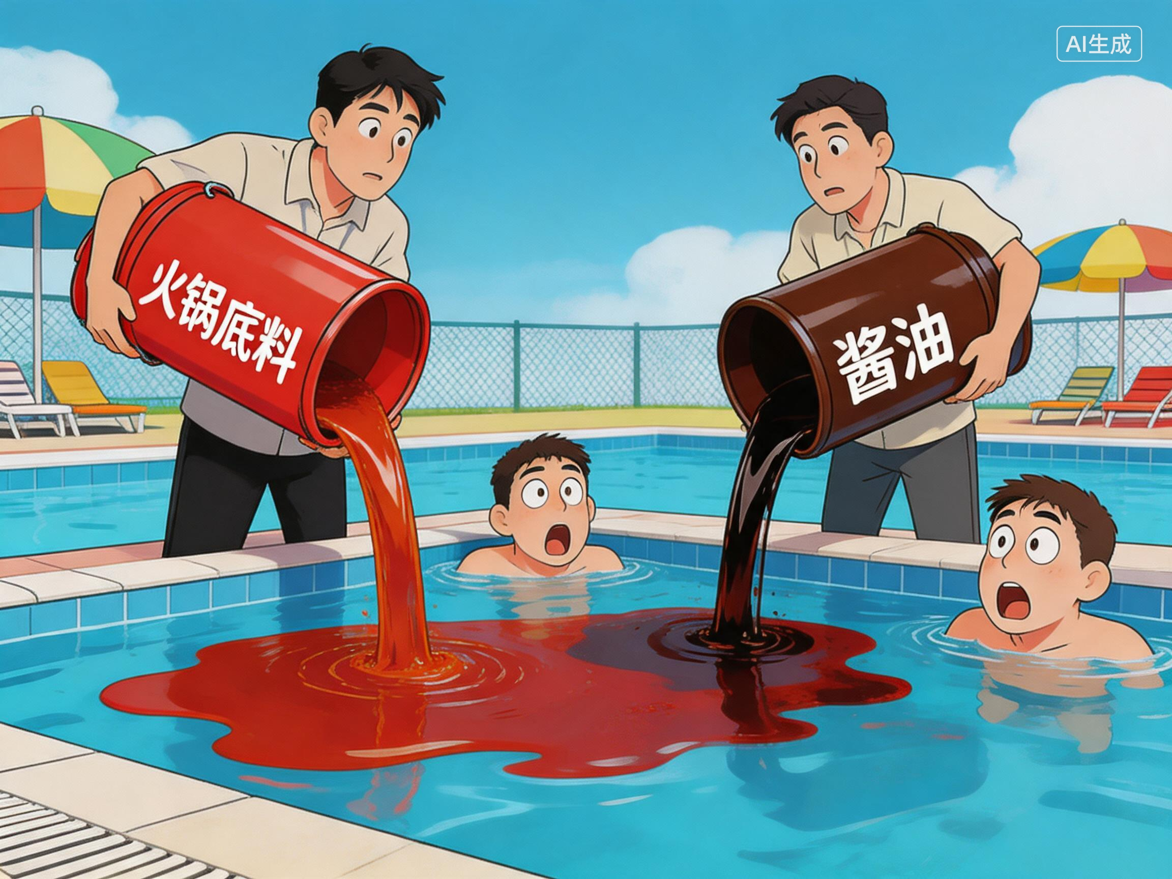 成都一泳池遭投火锅底料 8人被刑拘