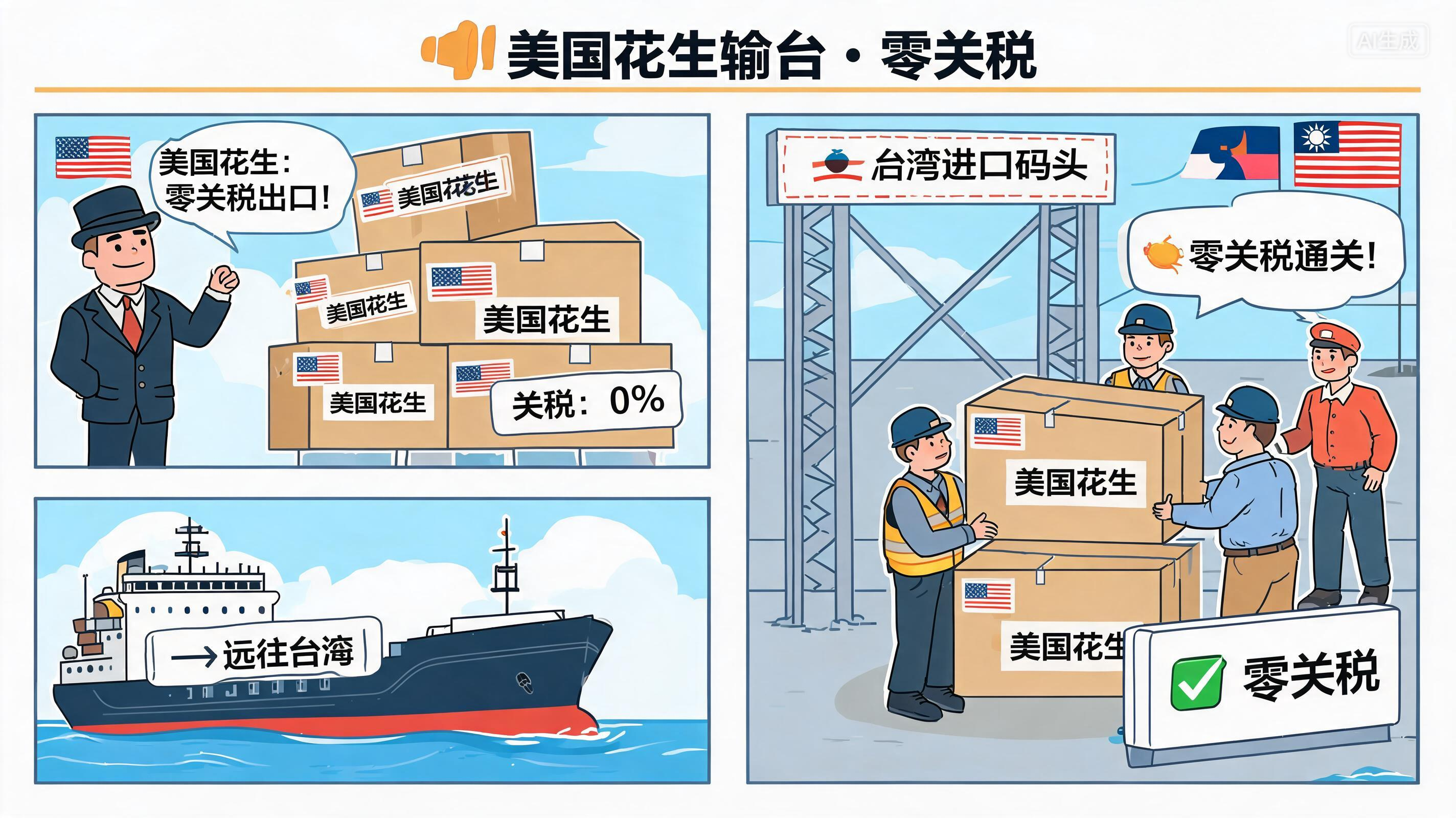 美国花生输台“零关税”？谢寒冰痛批民进党当局：出卖农民利益