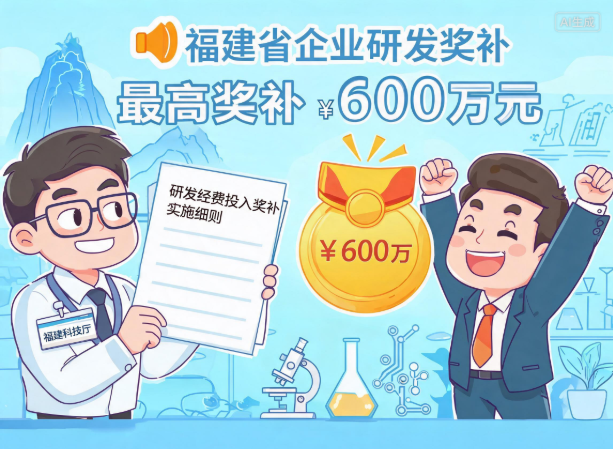 福建省出台企业研发经费投入奖补实施细则 最高奖补600万元