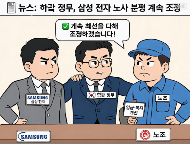 韩政府表示将继续全力调停三星电子劳资分歧
