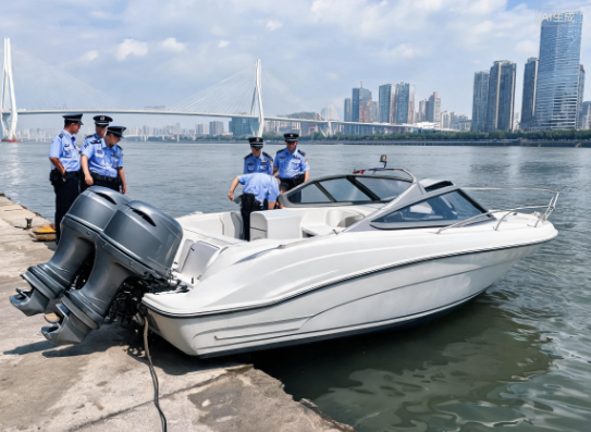 福州海警局查获“三无”大马力快艇