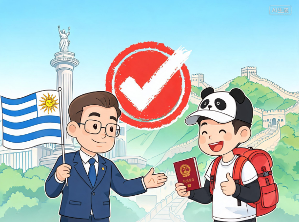 乌拉圭宣布将对中国公民实施免签政策