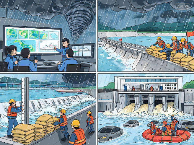 福州举行“高水高排”工程防洪演练